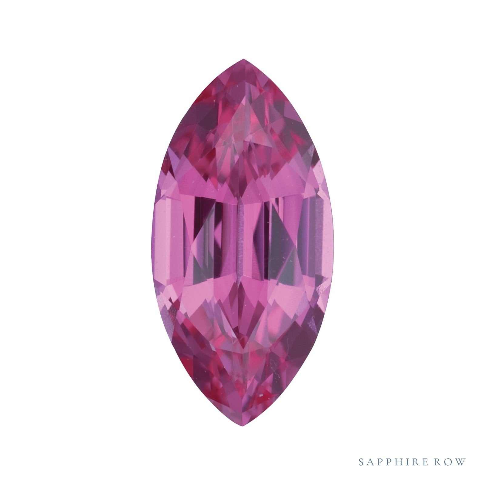 10x5 mm lab-grown pink sapphire, marquise cut | Sapphire Row · cut4