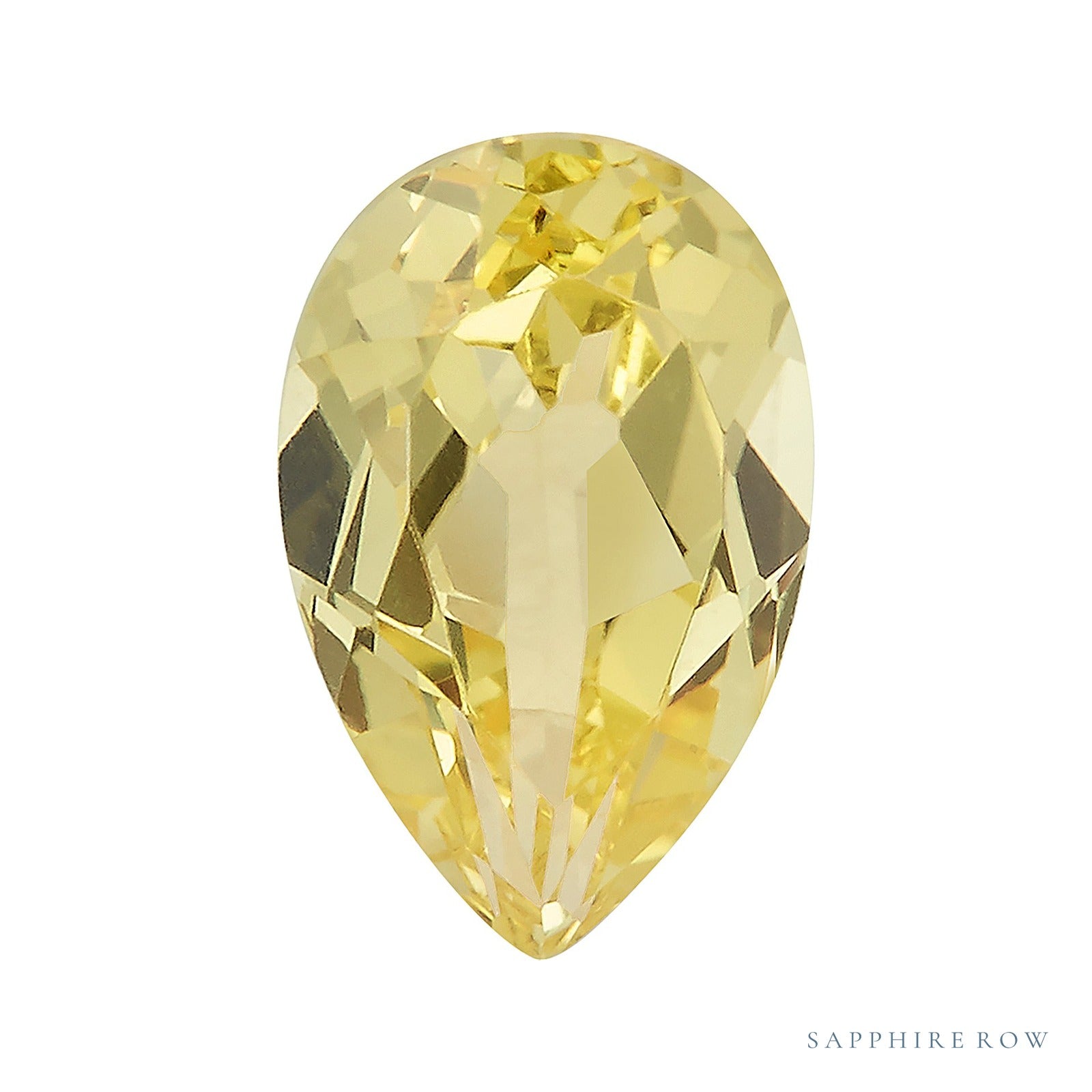7 x 5 mm Pear Lab-Grown Sapphire — Sapphire Row · cut4