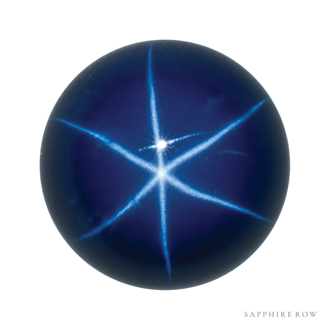 6.5 mm lab-grown blue star sapphire, round cut | Sapphire Row · cut7