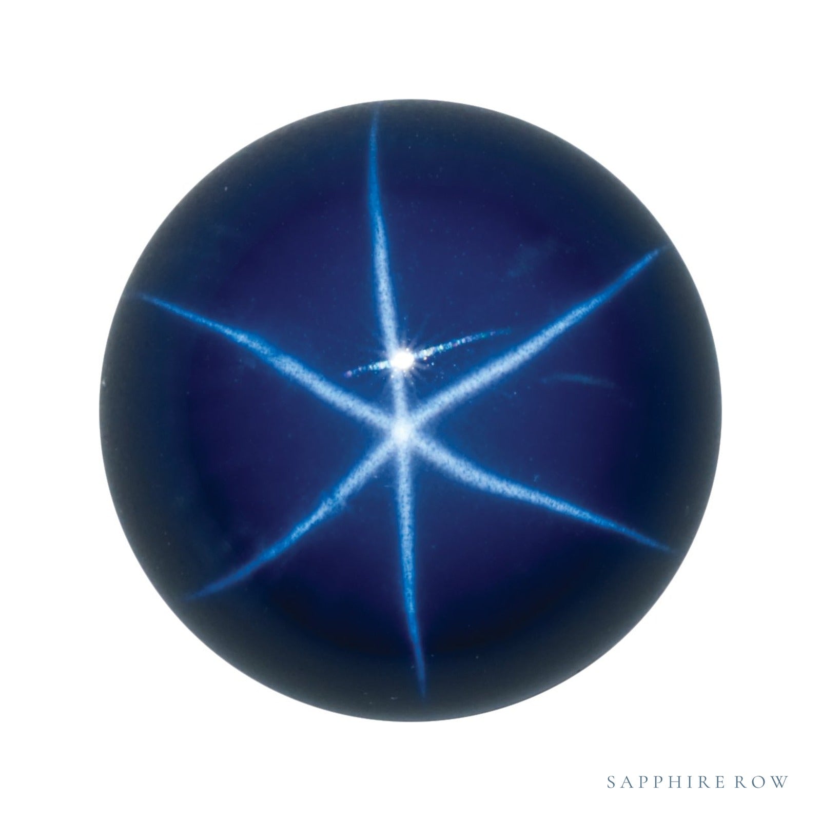 7 mm lab-grown blue star sapphire, round cut | Sapphire Row · cut4