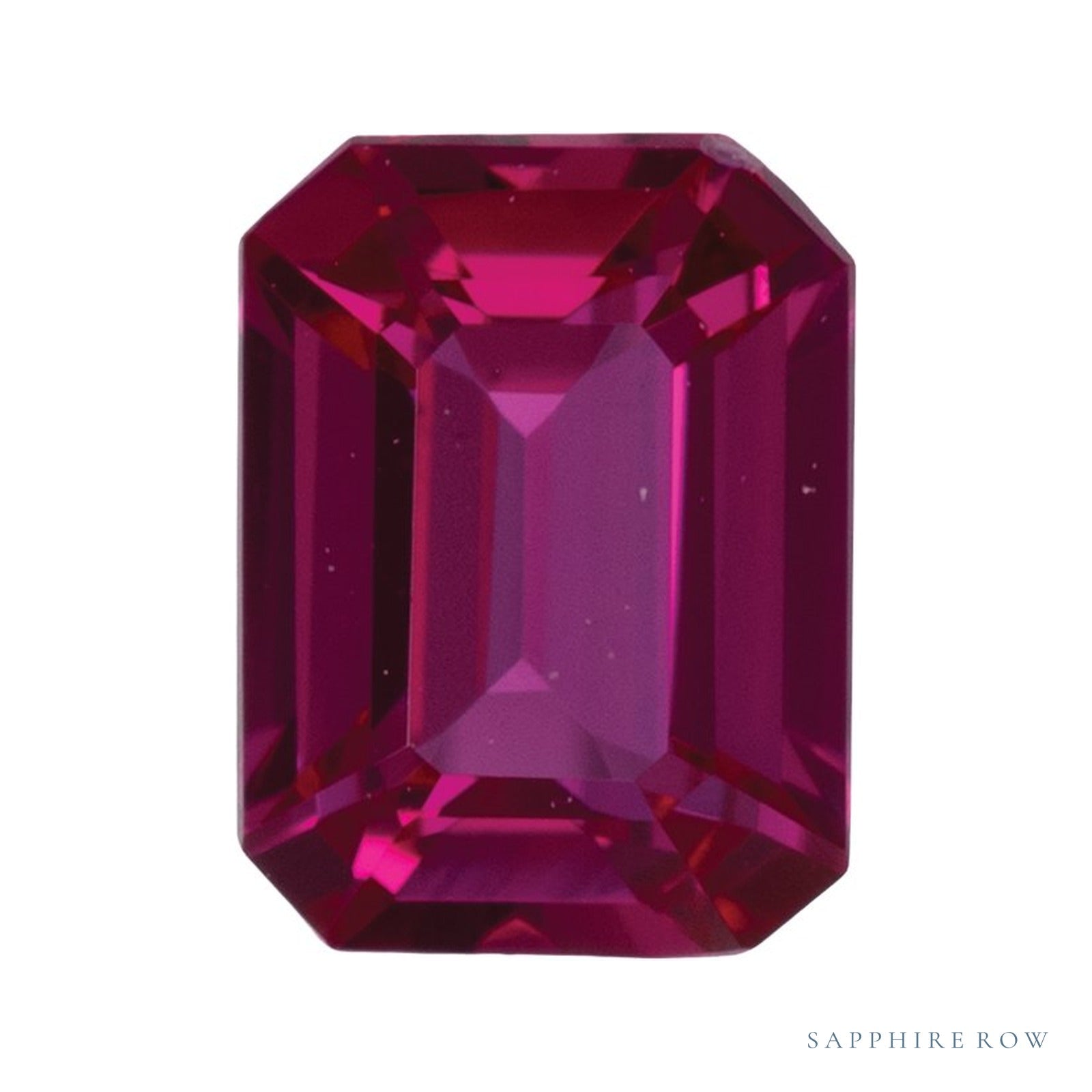 12 x 10 mm Emerald Lab-Grown Ruby — Sapphire Row · cut4