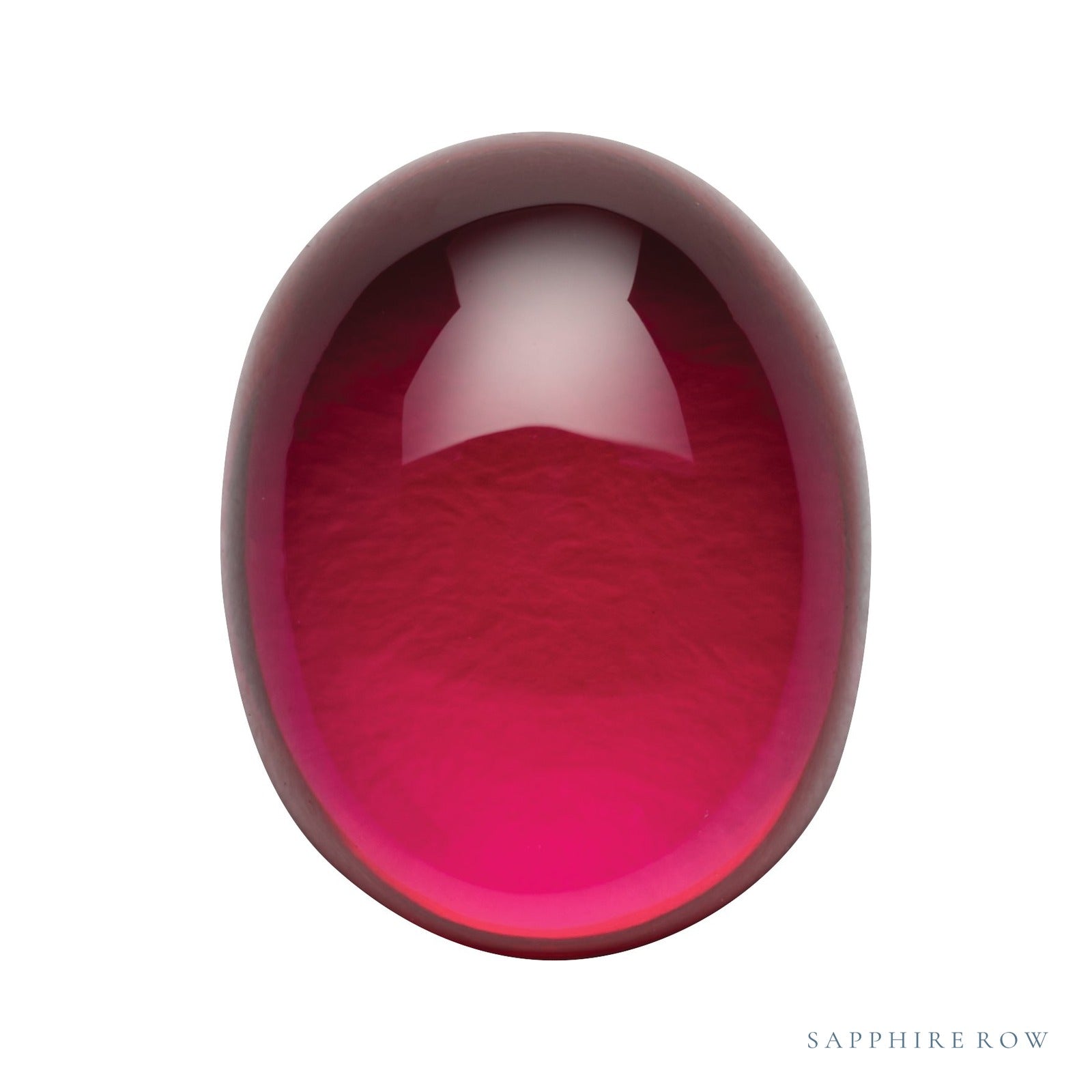 7 x 5 mm Oval Lab-Grown Ruby — Sapphire Row · cut4