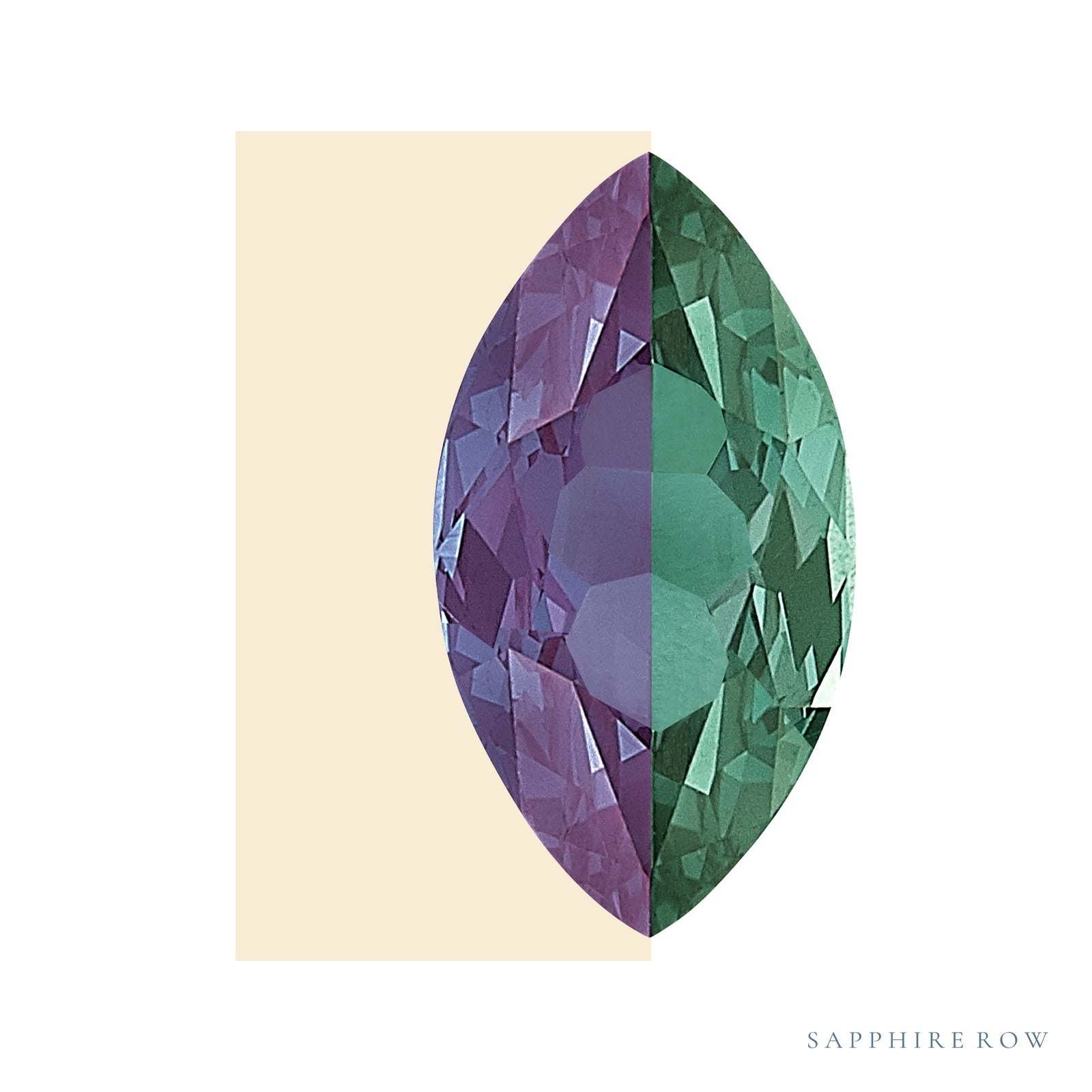 10 x 5 mm Marquise Lab-Grown Alexandrite — Sapphire Row · cut4