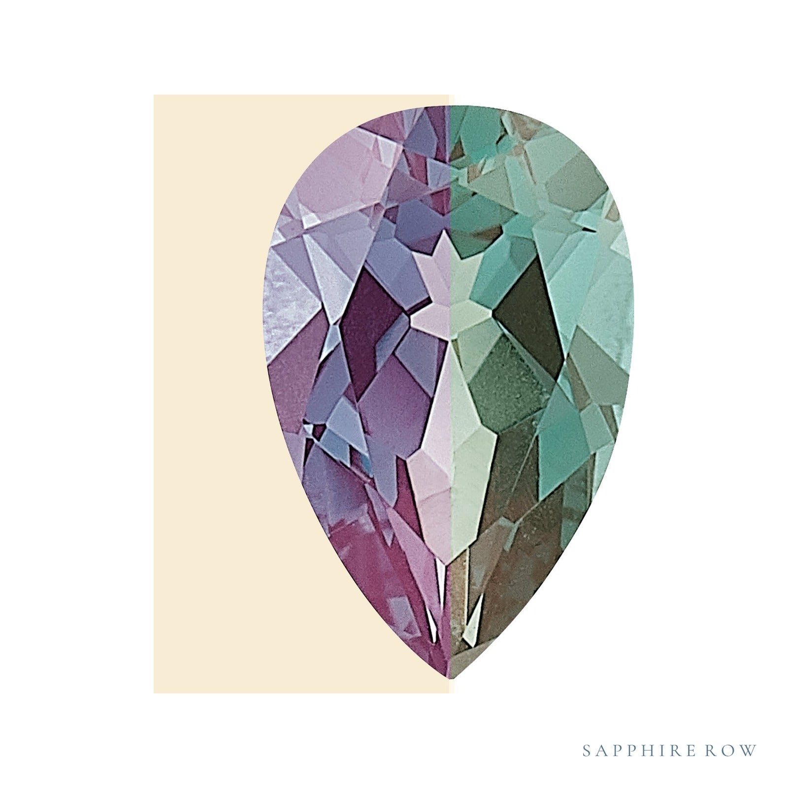 9 x 6 mm Pear Lab-Grown Alexandrite — Sapphire Row · cut4