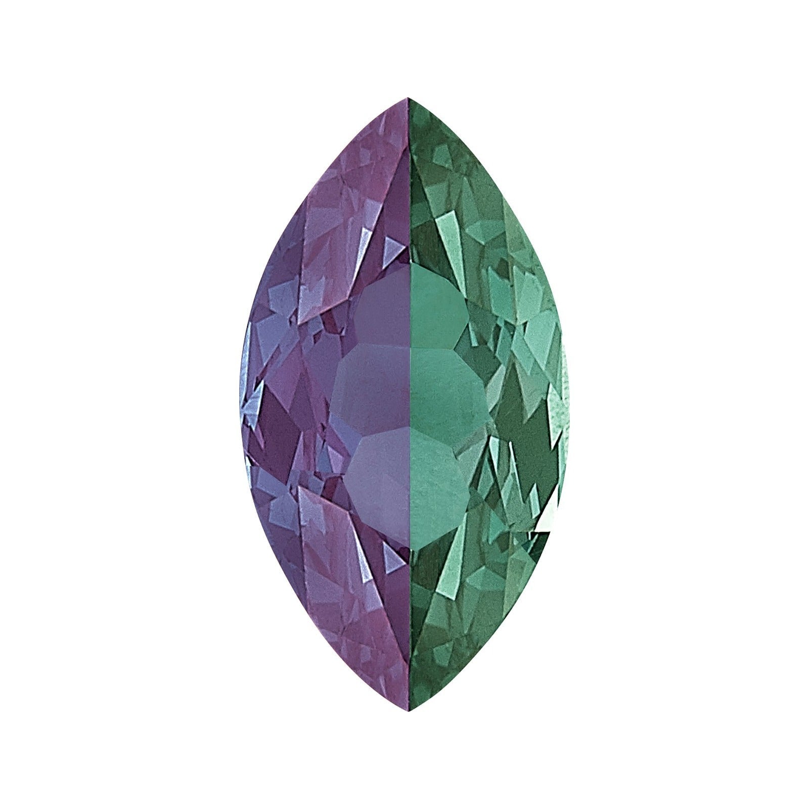 14x7 mm lab-grown color change alexandrite, marquise cut | Sapphire Row · cut7