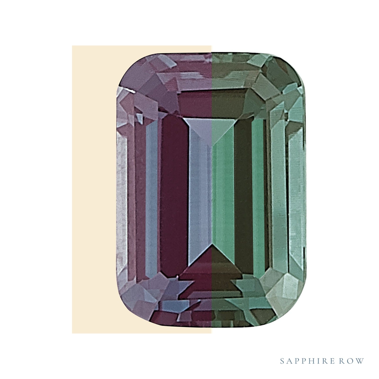 7 x 5 mm Emerald Lab-Grown Alexandrite — Sapphire Row · cut4