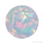 4.5 mm Round Lab-Grown Opal — Sapphire Row · cut4