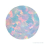 5 mm Round Lab-Grown Opal — Sapphire Row · cut4