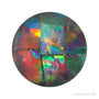 6 mm Round Lab-Grown Opal — Sapphire Row · cut4