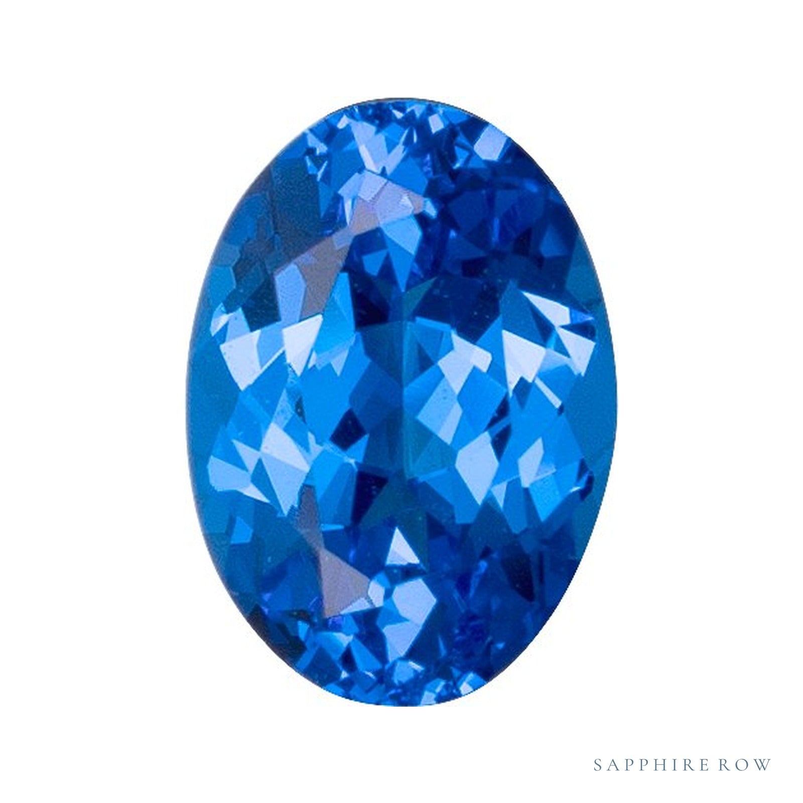 11x9 mm lab-grown blue spinel, oval cut | Sapphire Row · cut4