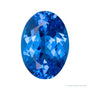 12x10 mm lab-grown blue spinel, oval cut | Sapphire Row · cut4