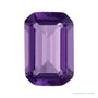 6x4 mm lab-grown purple amethyst, emerald cut | Sapphire Row