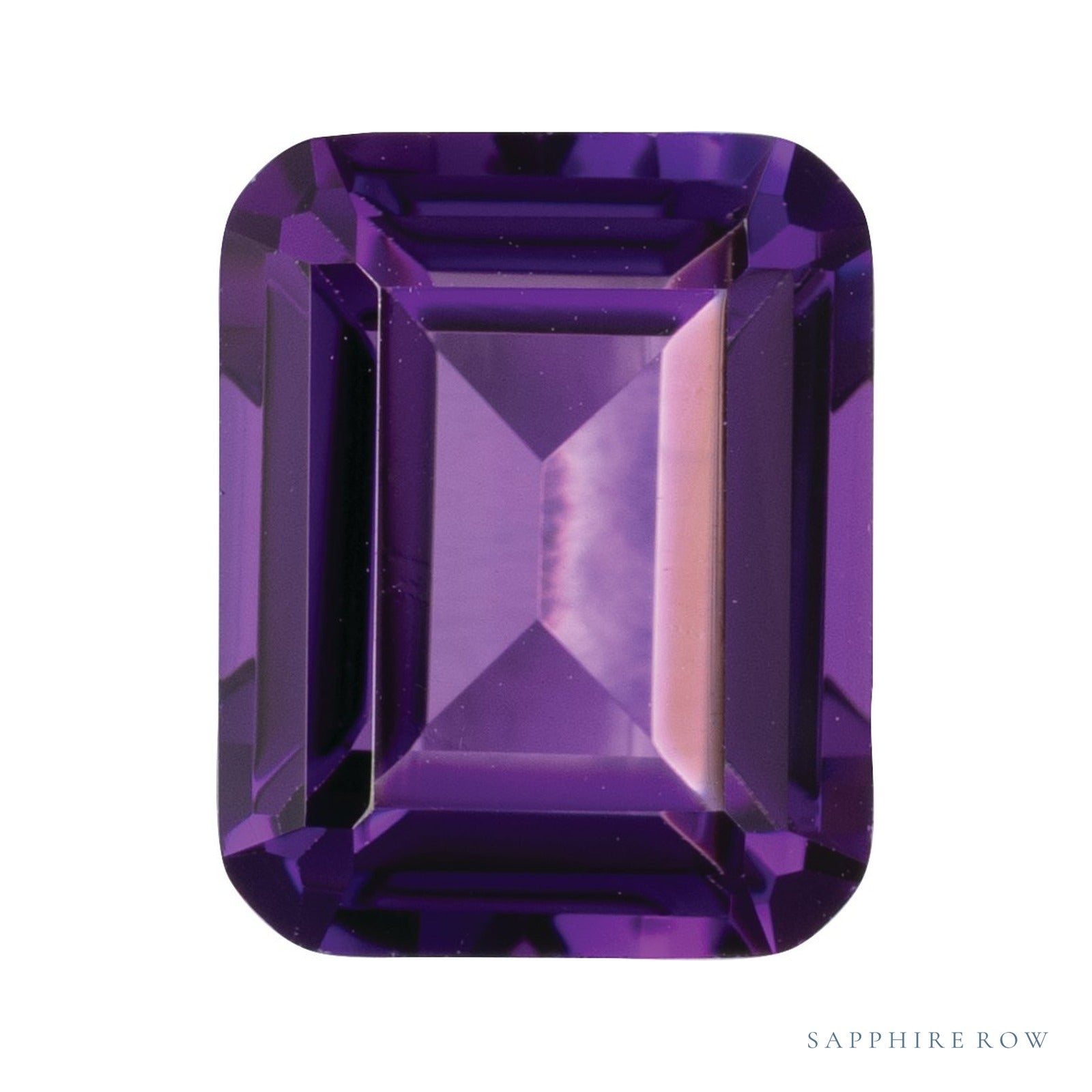 10 x 8 mm Emerald Lab-Grown Amethyst — Sapphire Row · cut4