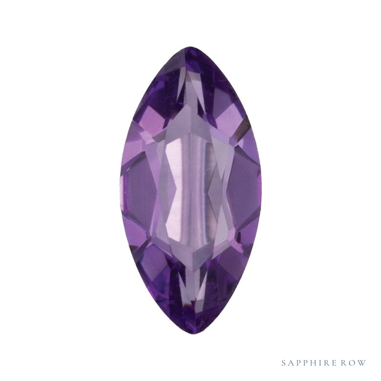 7 x 3.5 mm Marquise Lab-Grown Amethyst — Sapphire Row · cut4