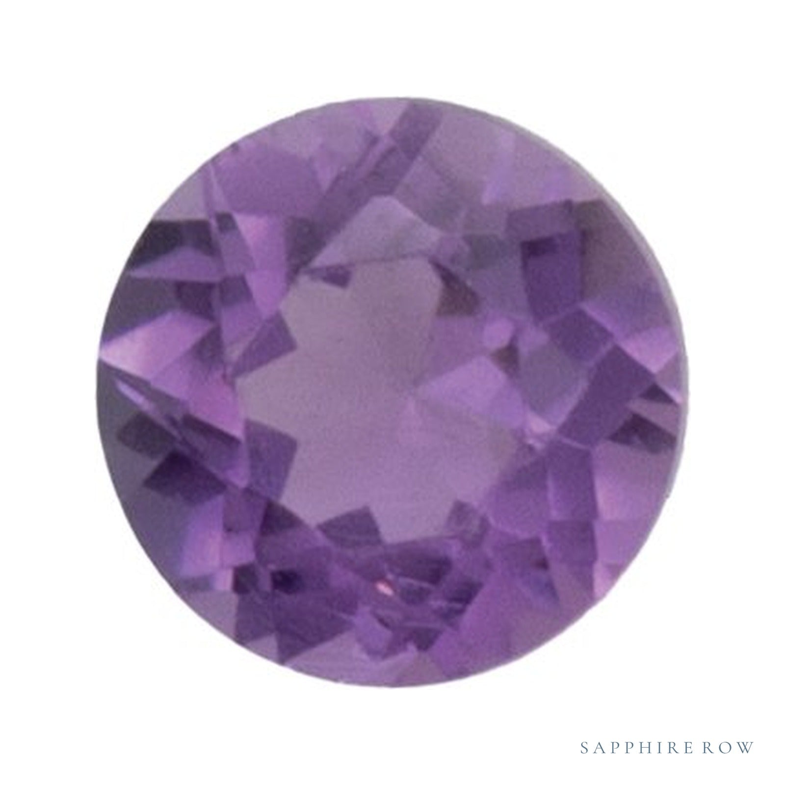 3.5 mm Round Lab-Grown Amethyst — Sapphire Row · cut4