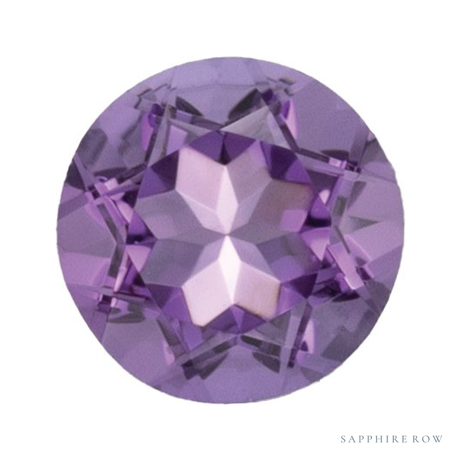 4 mm Round Lab-Grown Amethyst — Sapphire Row · cut4