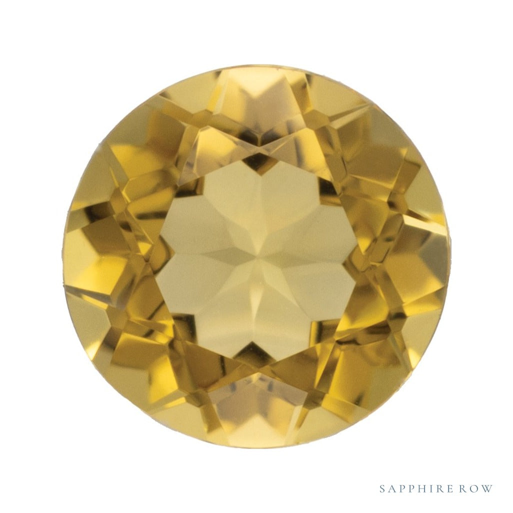 4 mm lab-grown orange citrine, round cut | Sapphire Row · cut4 · cut5