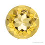 7 mm lab-grown orange citrine, round cut | Sapphire Row