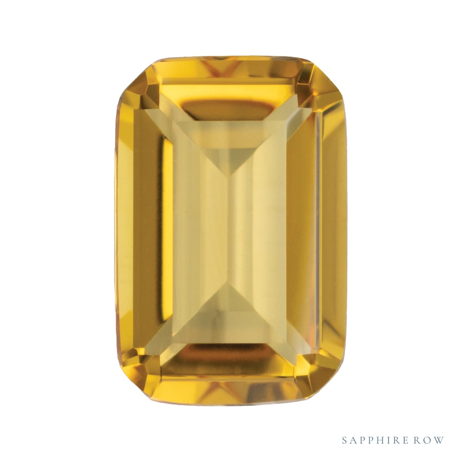 6x4 mm lab-grown orange citrine, emerald cut | Sapphire Row · cut4 · cut5