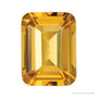 8x6 mm lab-grown orange citrine, emerald cut | Sapphire Row · cut4