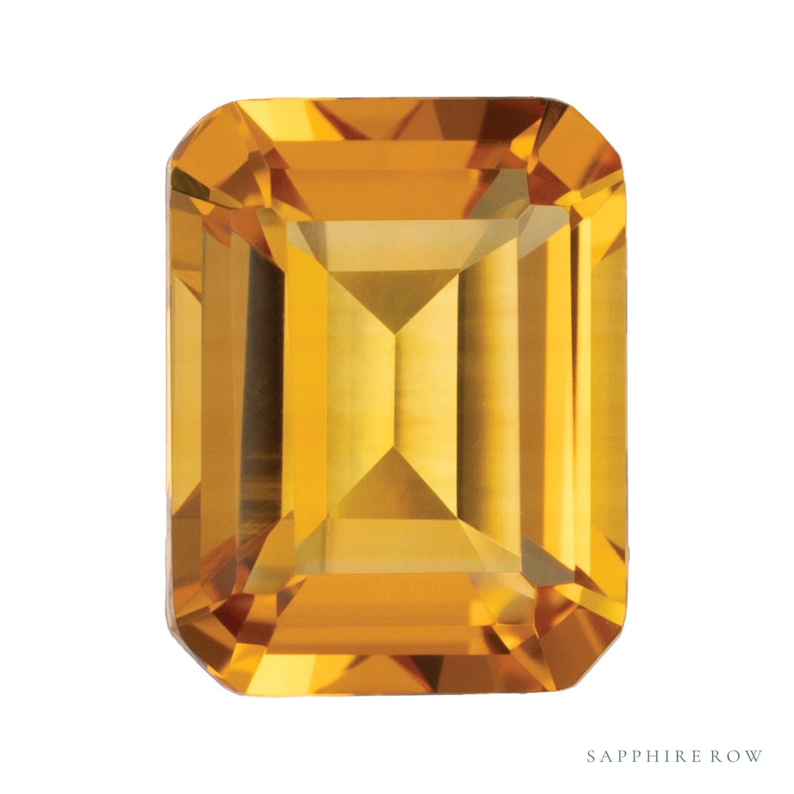 9 x 7 mm Emerald Lab-Grown Citrine — Sapphire Row · cut4