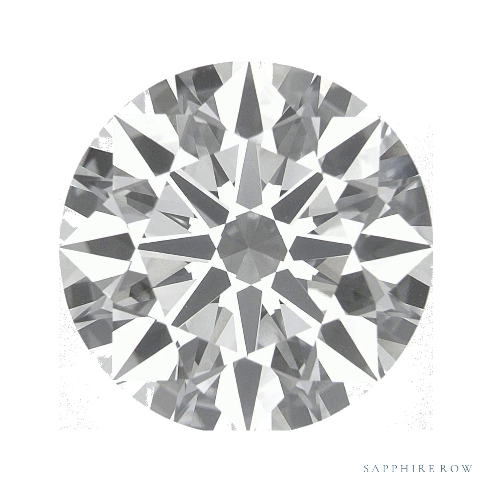 13.62 ct lab-grown diamond, round cut | Sapphire Row · cut4