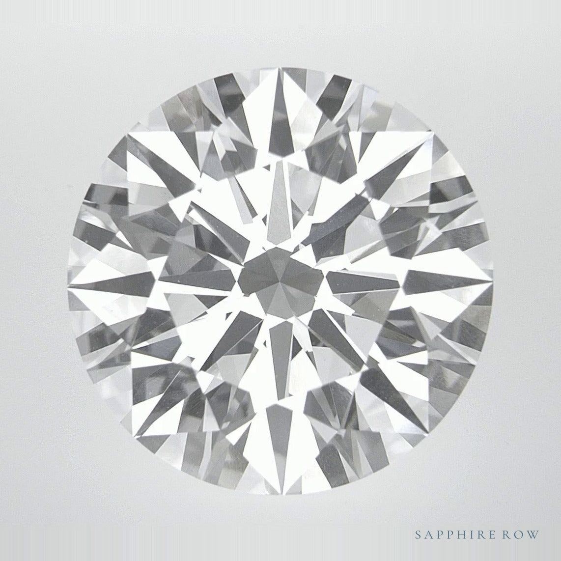 13.05 ct lab-grown diamond, round cut | Sapphire Row · cut7