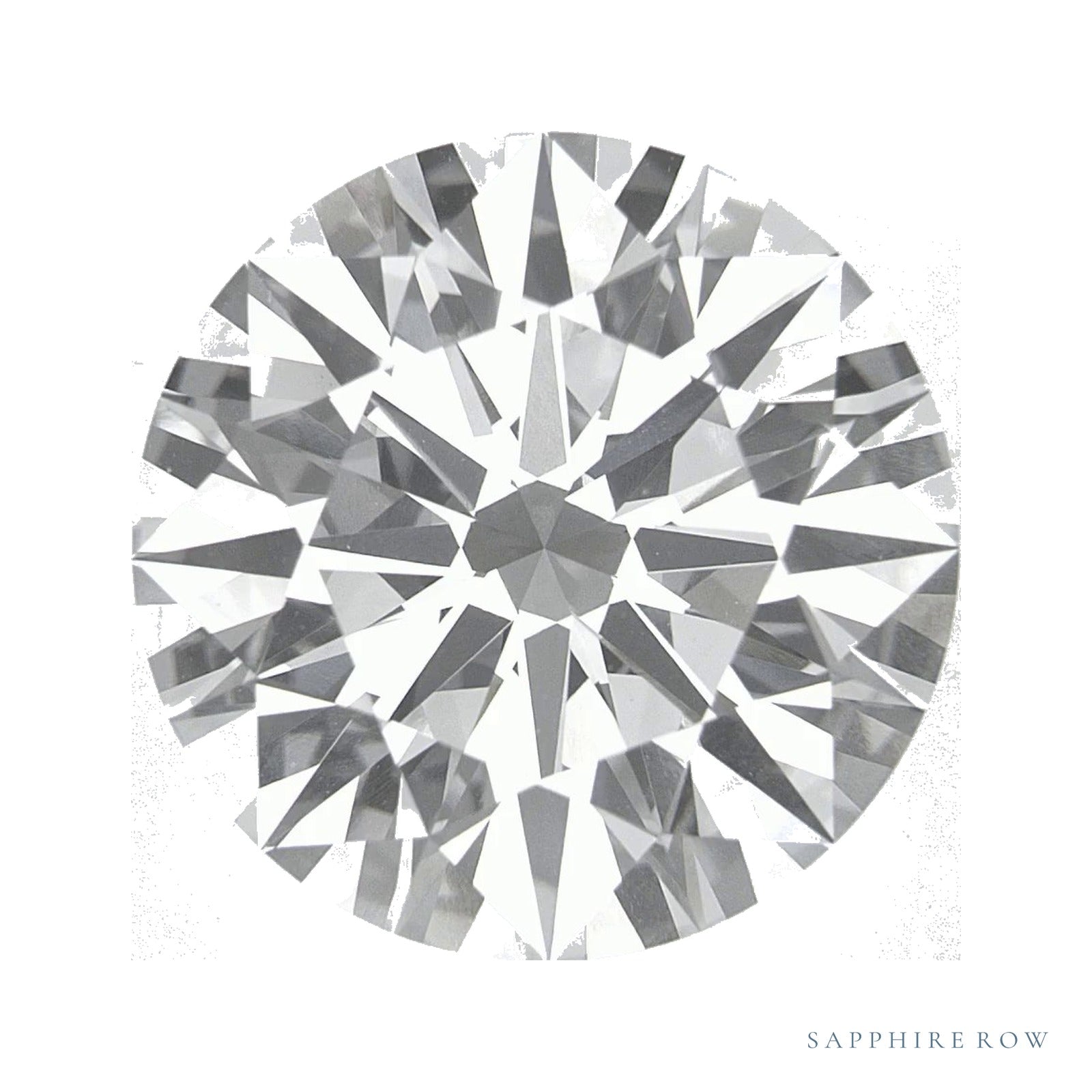 13.05 ct lab-grown diamond, round cut | Sapphire Row · cut4