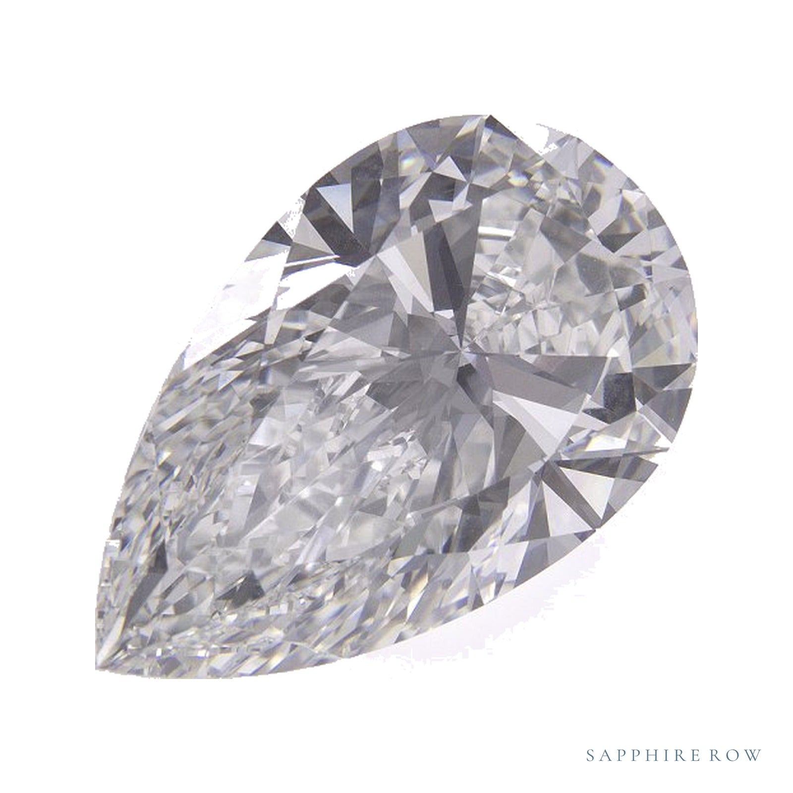 10.04 ct lab-grown diamond, pear cut | Sapphire Row · cut4