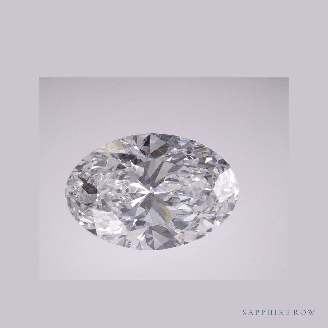 8.00 ct lab-grown diamond, oval cut | Sapphire Row · cut6