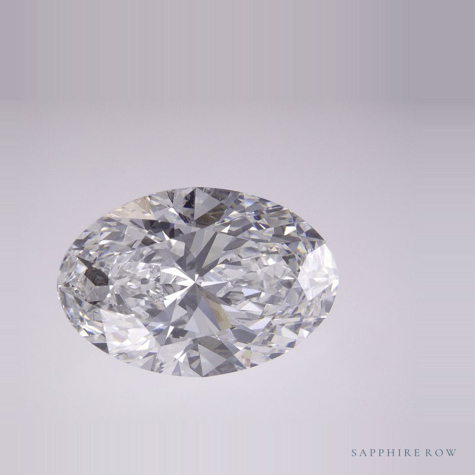 8.00 ct lab-grown diamond, oval cut | Sapphire Row · cut7