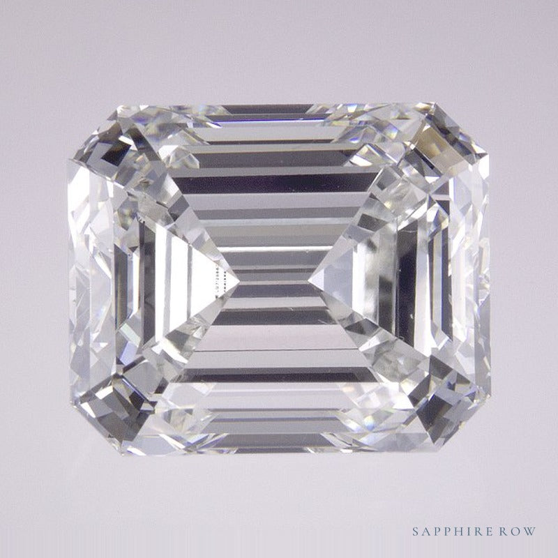 7.78 ct lab-grown diamond, emerald cut | Sapphire Row · cut6