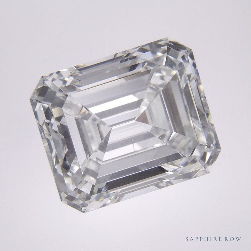 7.76 ct lab-grown diamond, emerald cut | Sapphire Row · cut6