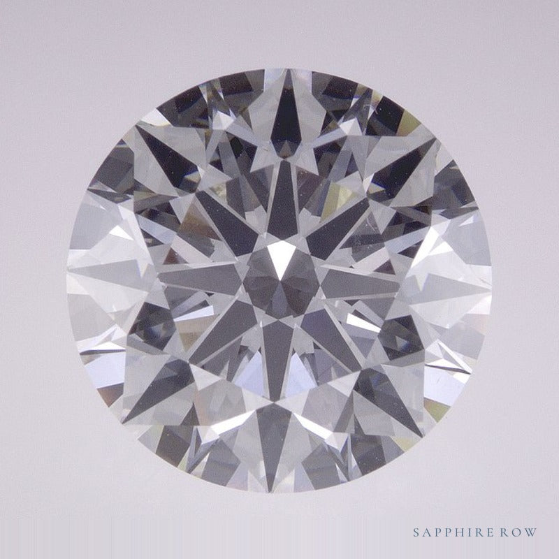 7.07 ct lab-grown diamond, round cut | Sapphire Row · cut7