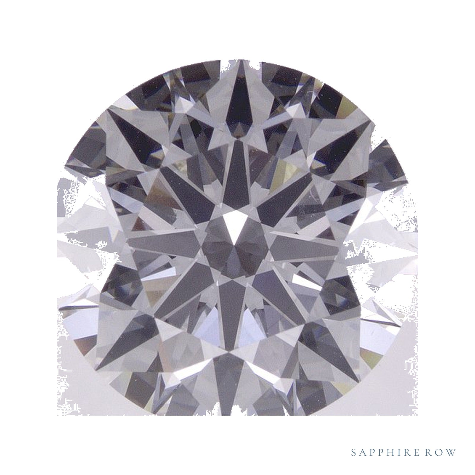 7.07 ct lab-grown diamond, round cut | Sapphire Row · cut4