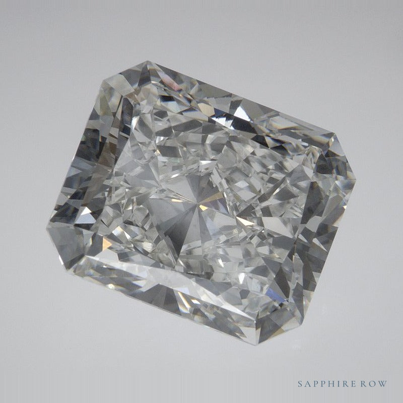 7.02 ct lab-grown diamond, radiant cut | Sapphire Row · cut7