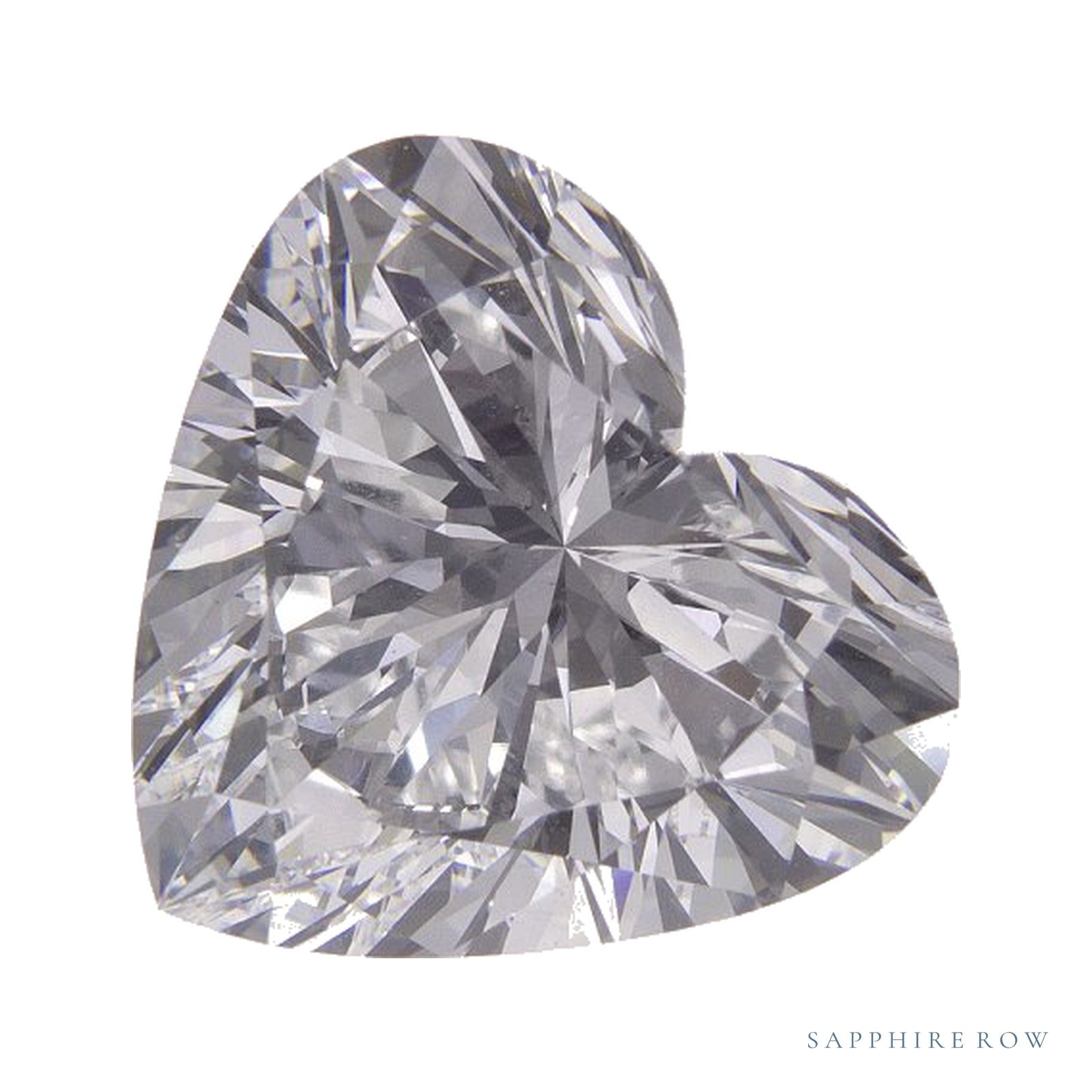 7.01 ct lab-grown diamond, heart cut | Sapphire Row · cut4