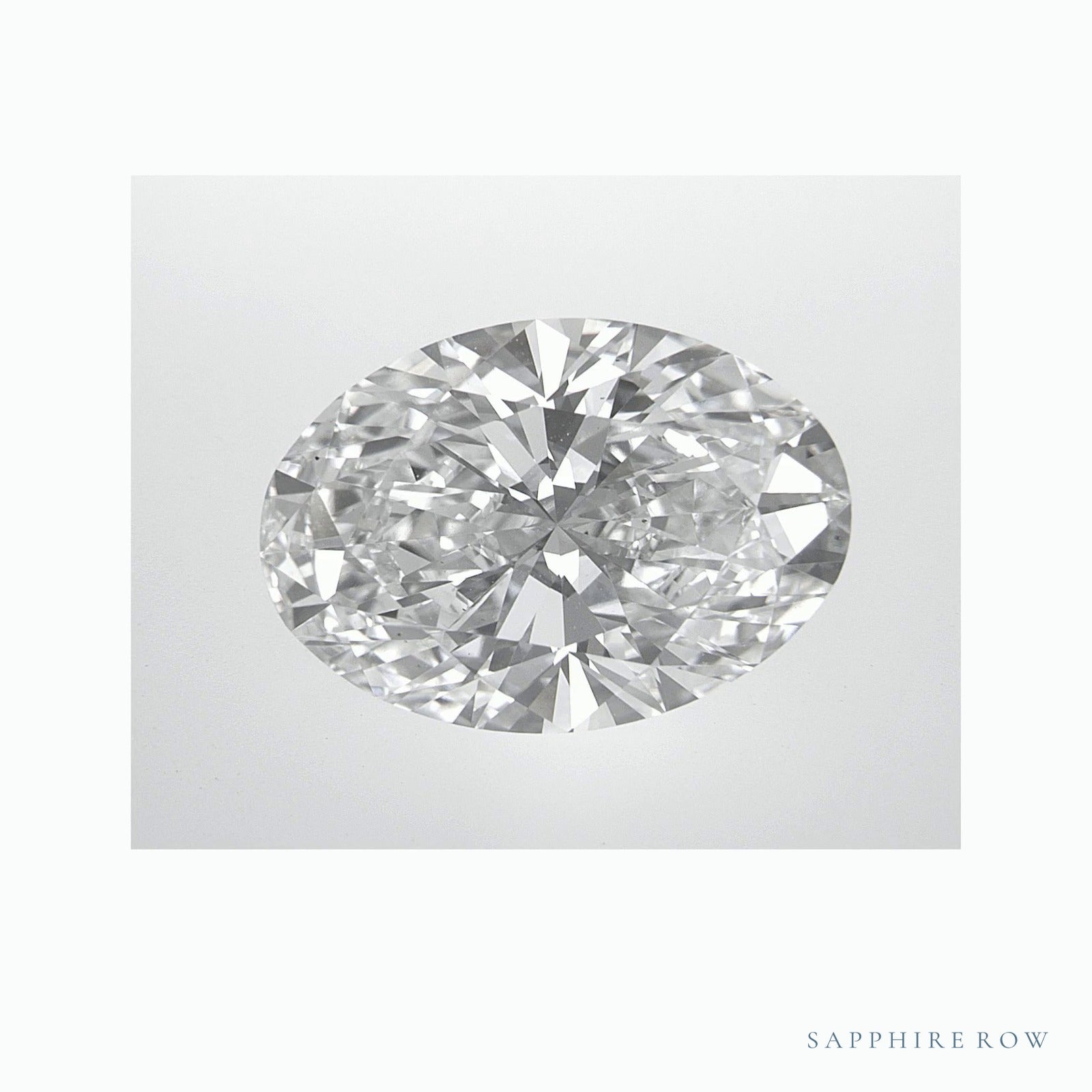 6.06 ct lab-grown diamond, oval cut | Sapphire Row · cut6