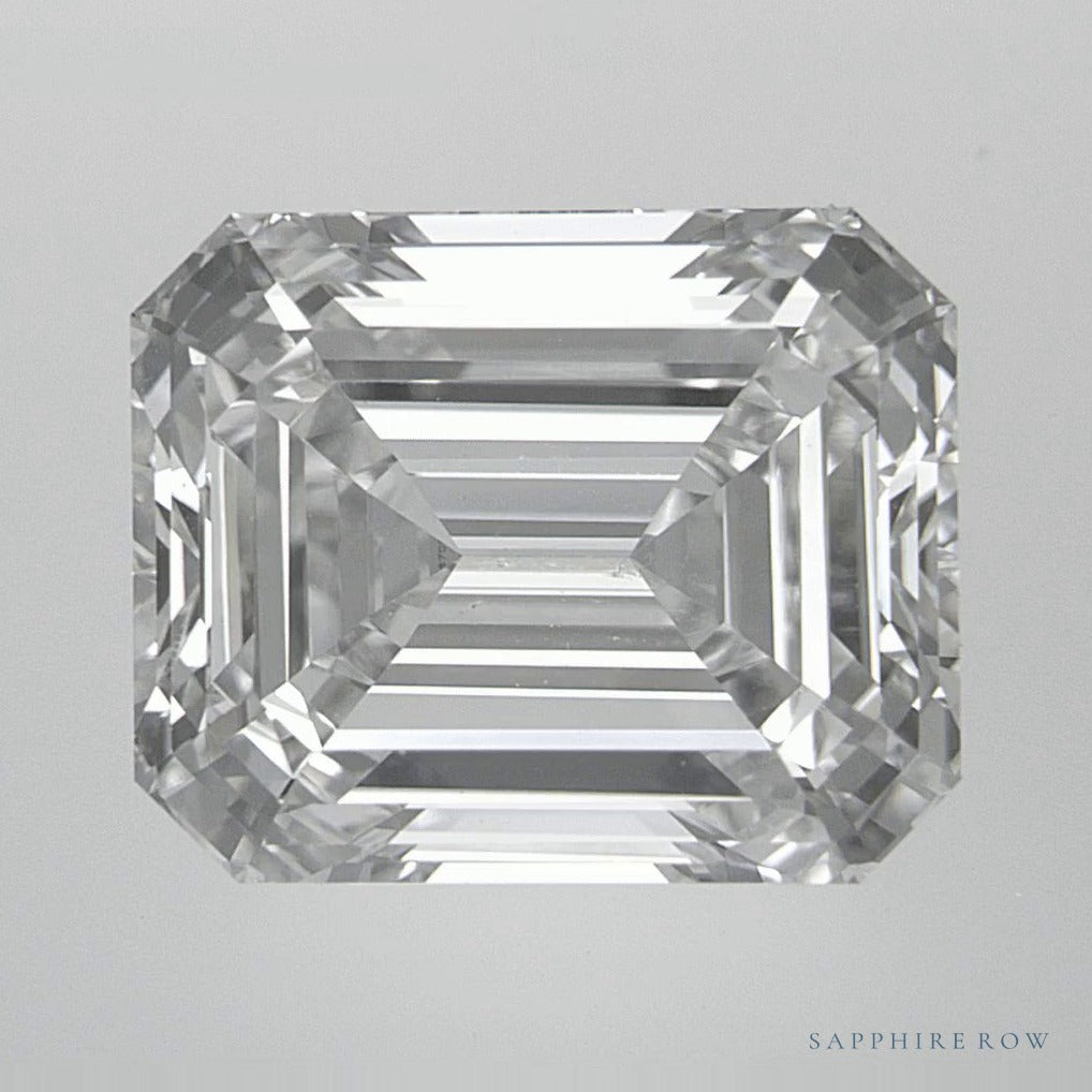 5.84 ct lab-grown diamond, emerald cut | Sapphire Row · cut6