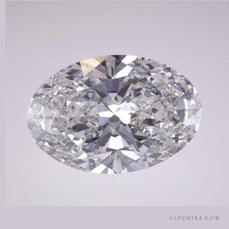5.78 ct lab-grown diamond, oval cut | Sapphire Row · cut6