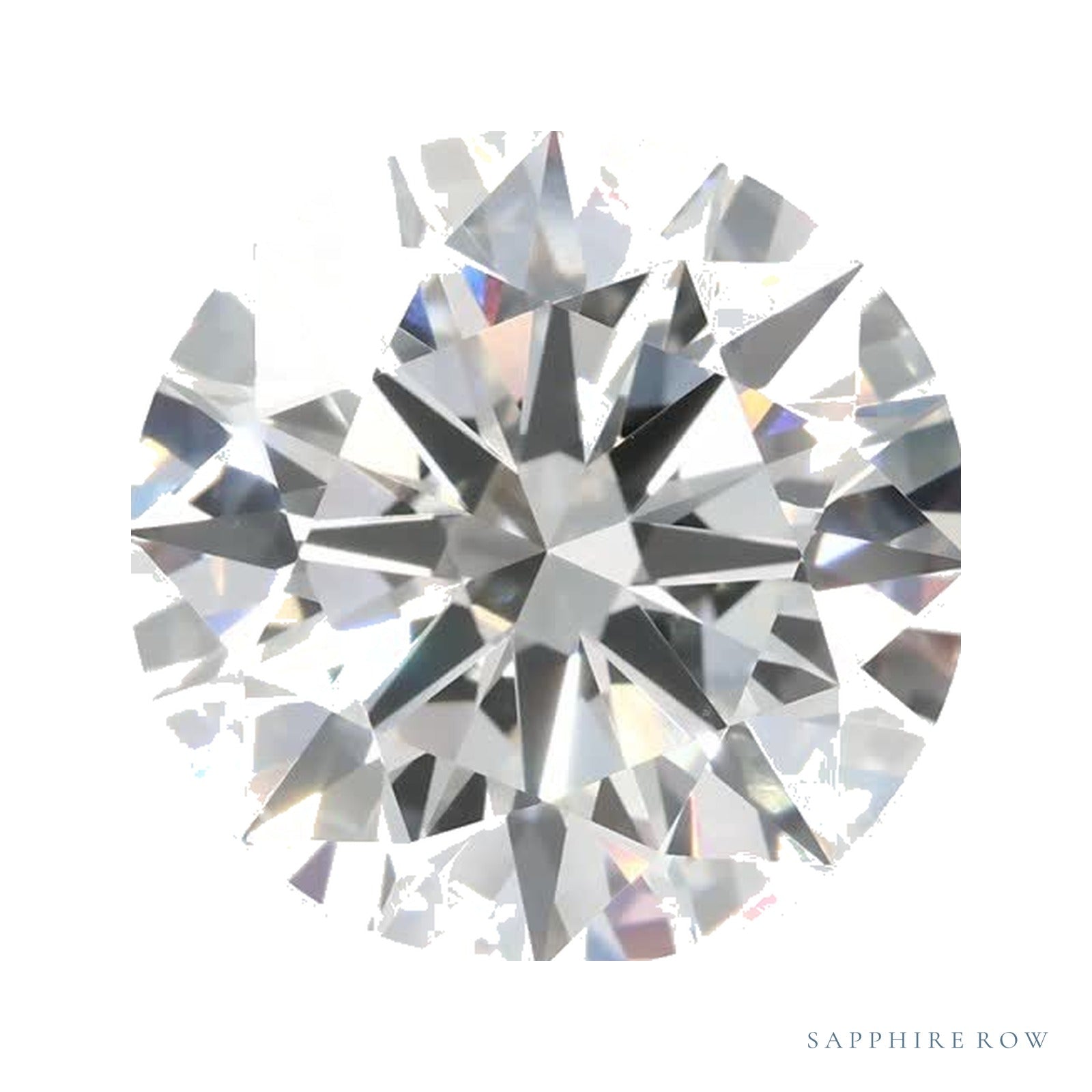 5.56 ct lab-grown diamond, round cut | Sapphire Row · cut4