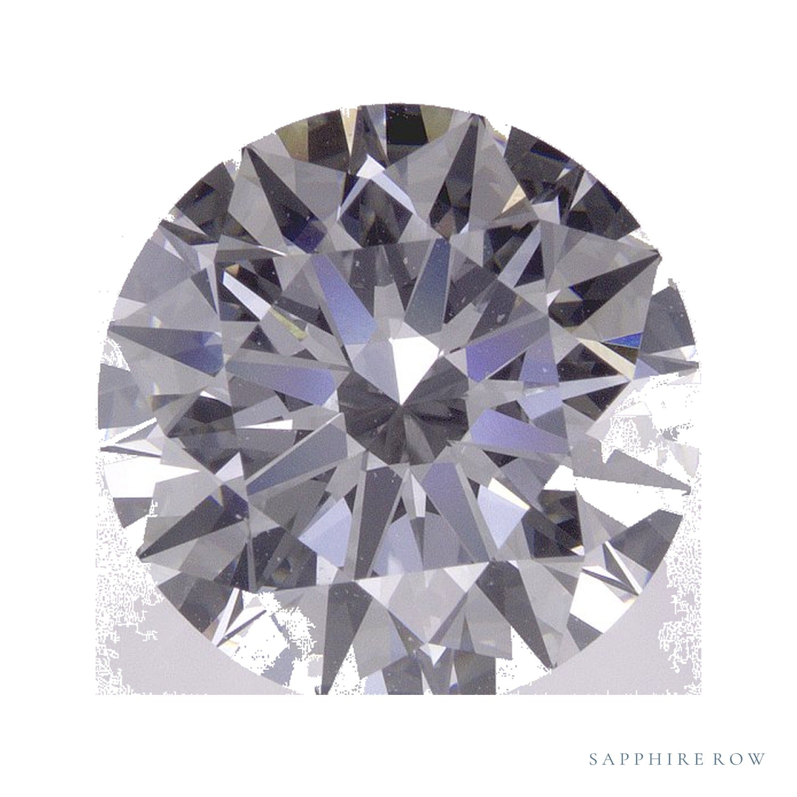 5.43 ct lab-grown diamond, round cut | Sapphire Row · cut4
