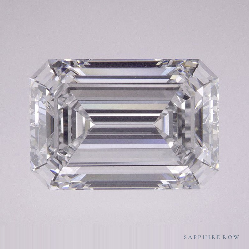 5.23 ct lab-grown diamond, emerald cut | Sapphire Row · cut7