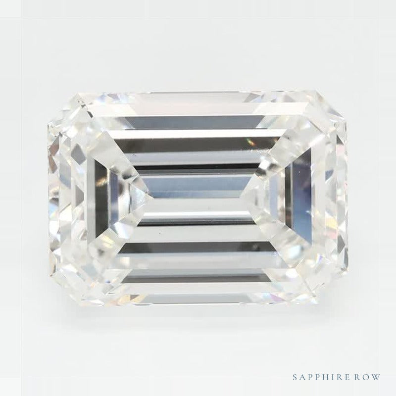 5.22 ct lab-grown diamond, emerald cut | Sapphire Row · cut7