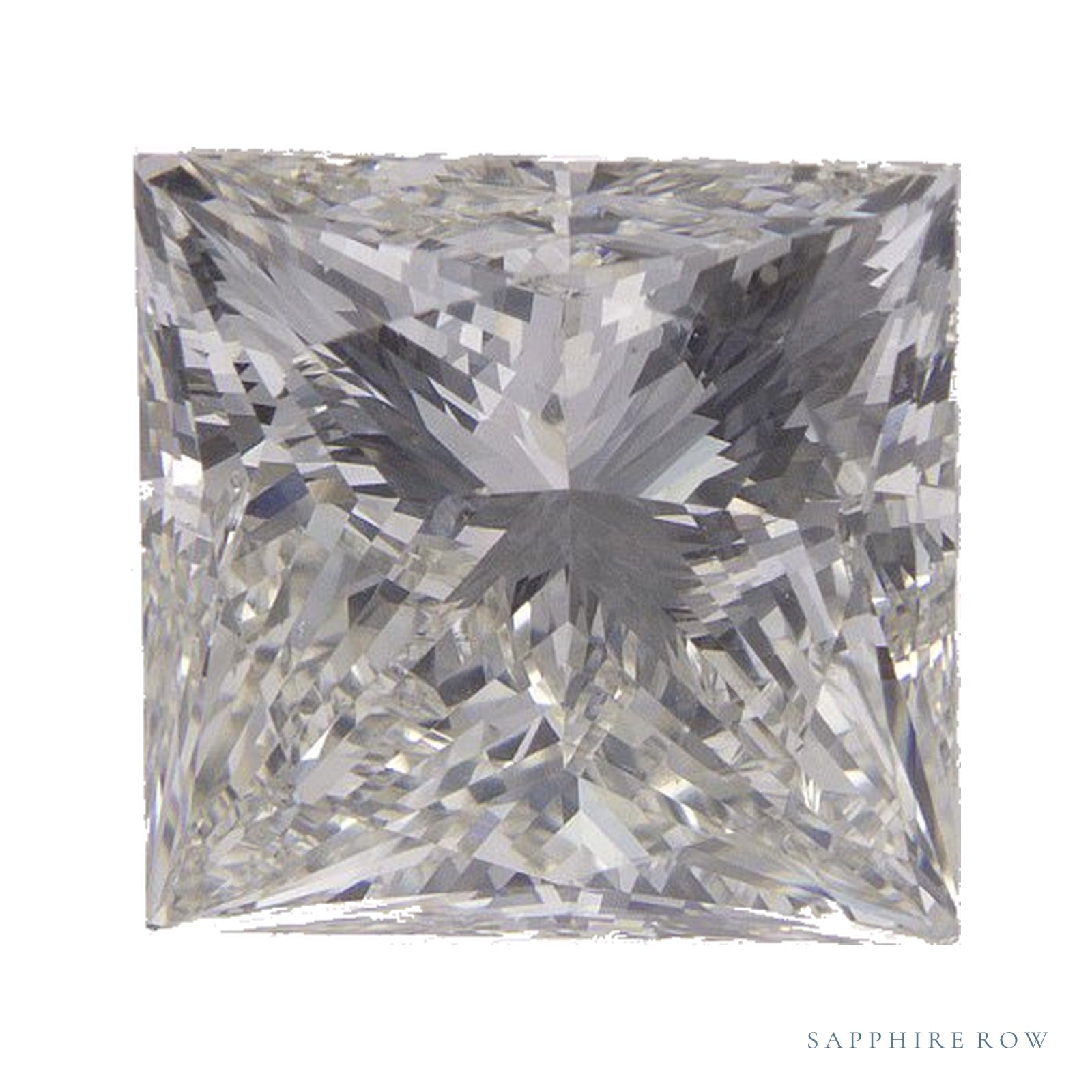 5.21 ct natural diamond, square cut | Sapphire Row · cut4