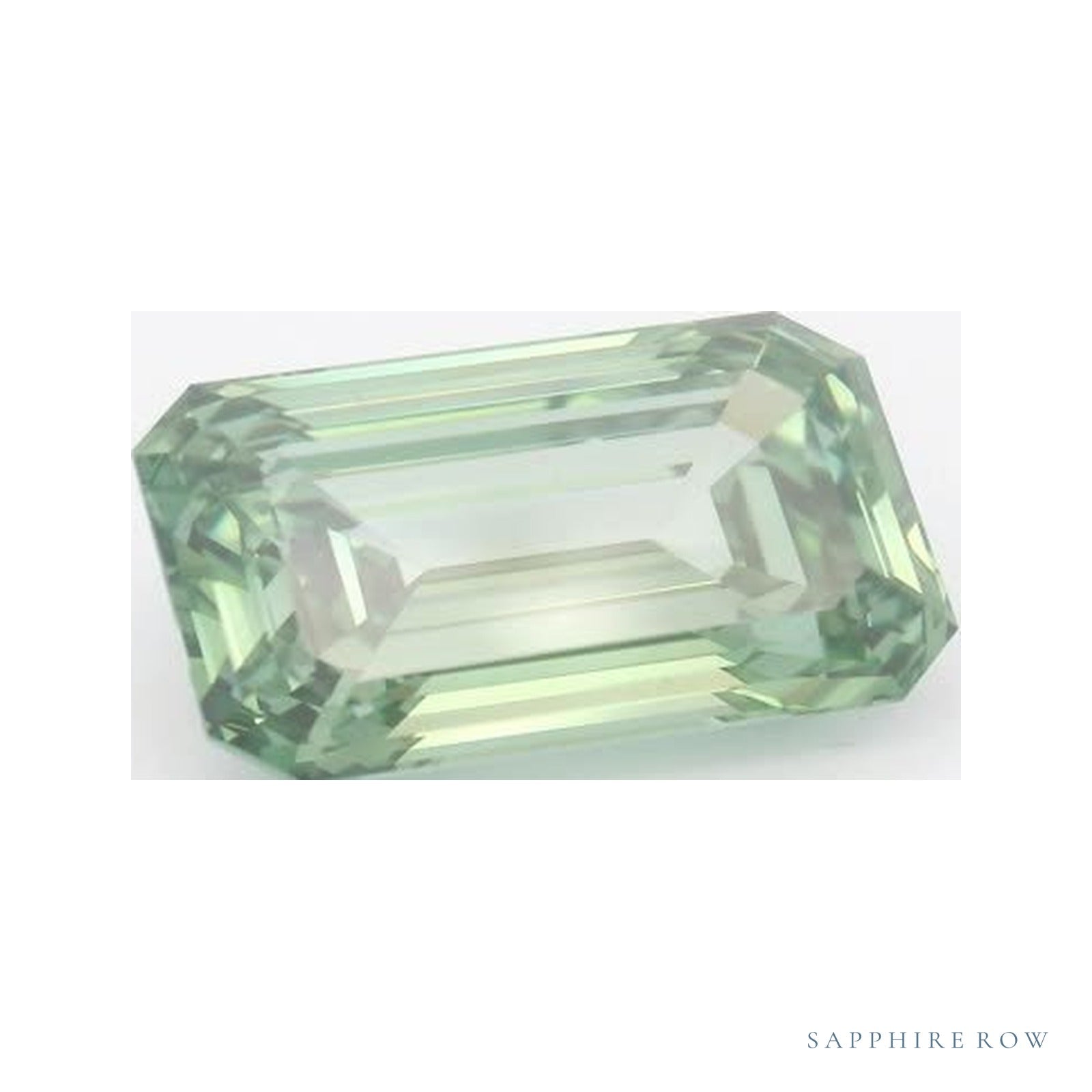 5.18 ct lab-grown fancy vivid green diamond, emerald cut | Sapphire Row · cut4