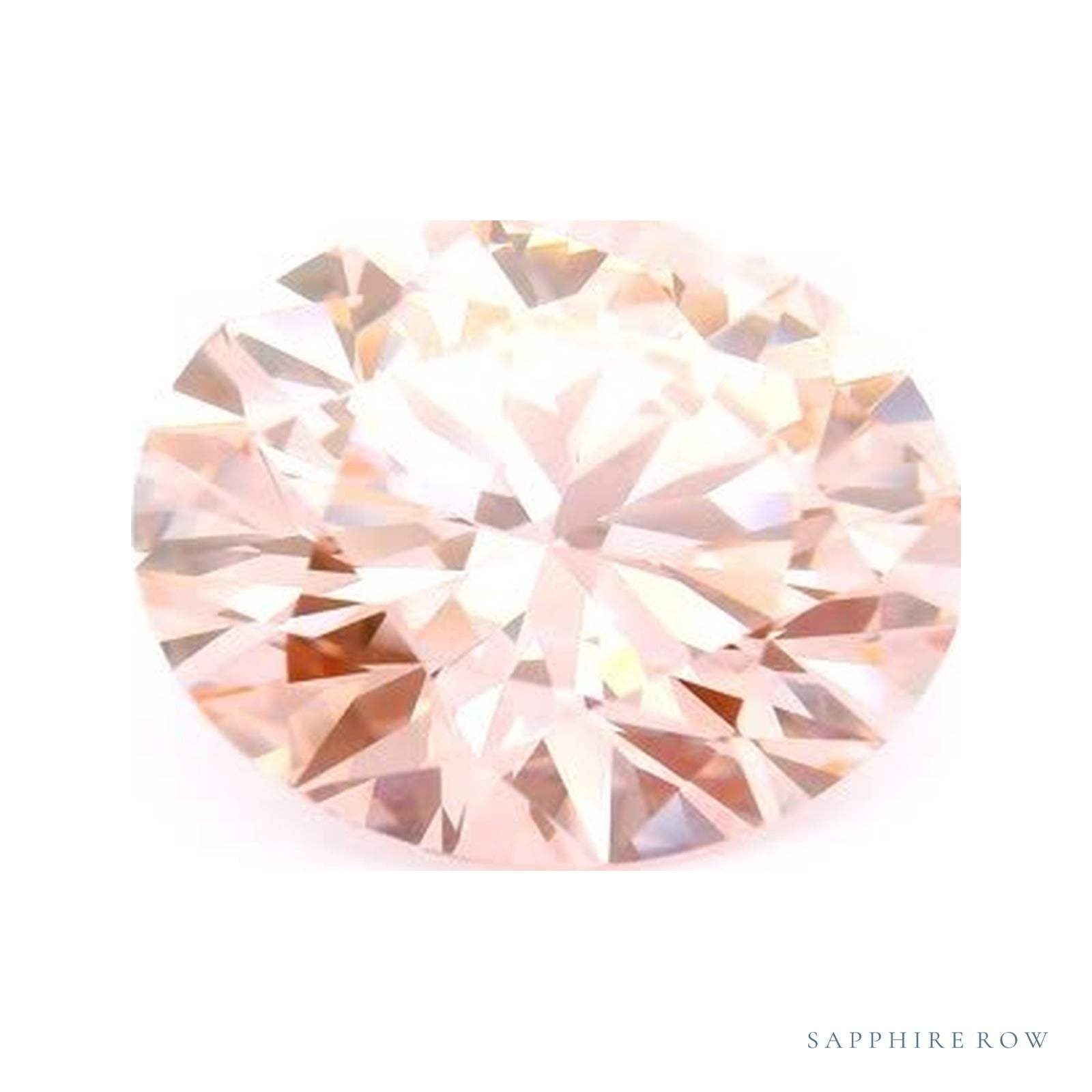 5.10 ct lab-grown fancy intense pink diamond, round cut | Sapphire Row · cut4