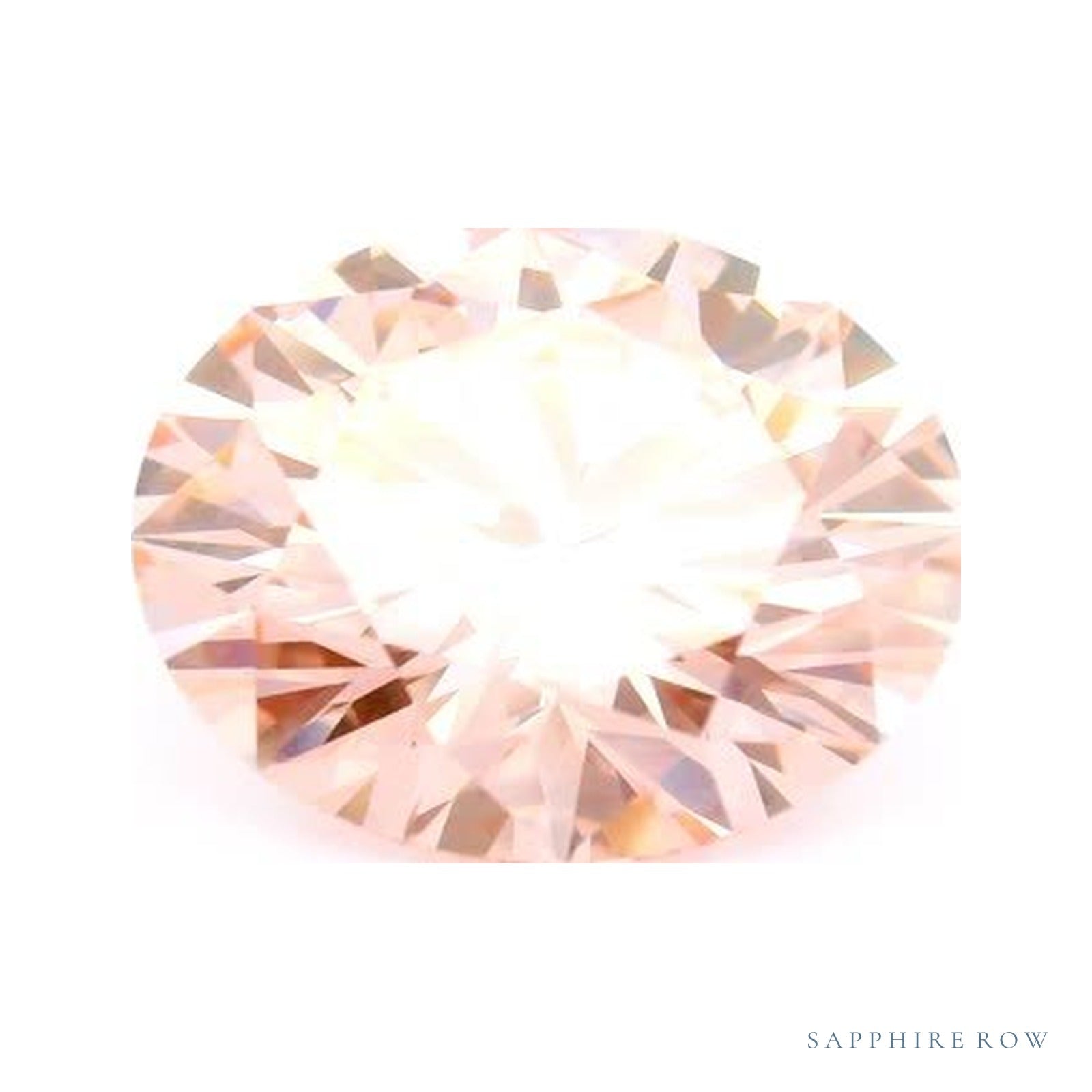5.09 ct lab-grown fancy vivid pink diamond, round cut | Sapphire Row · cut4