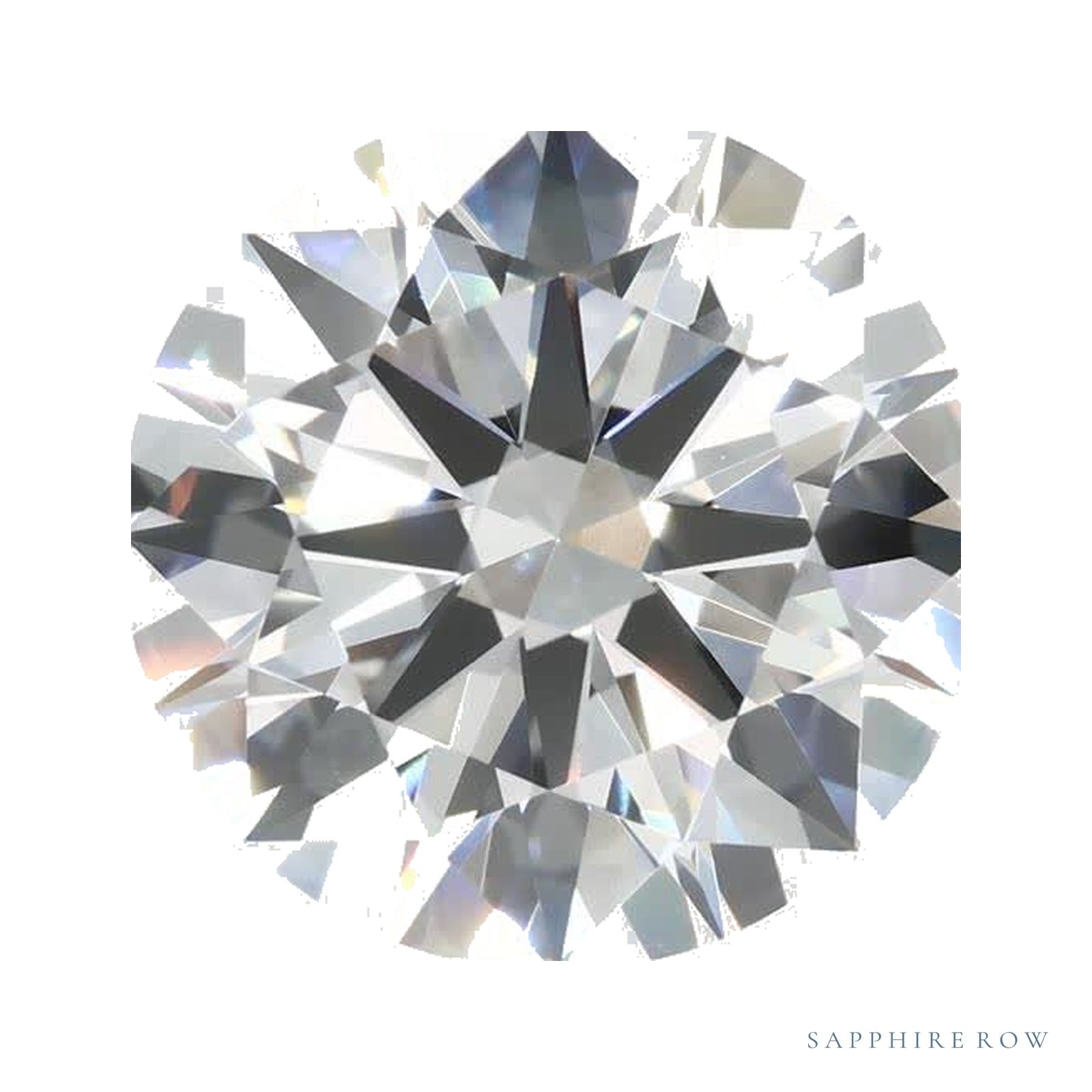 5.06 ct lab-grown diamond, round cut | Sapphire Row · cut4