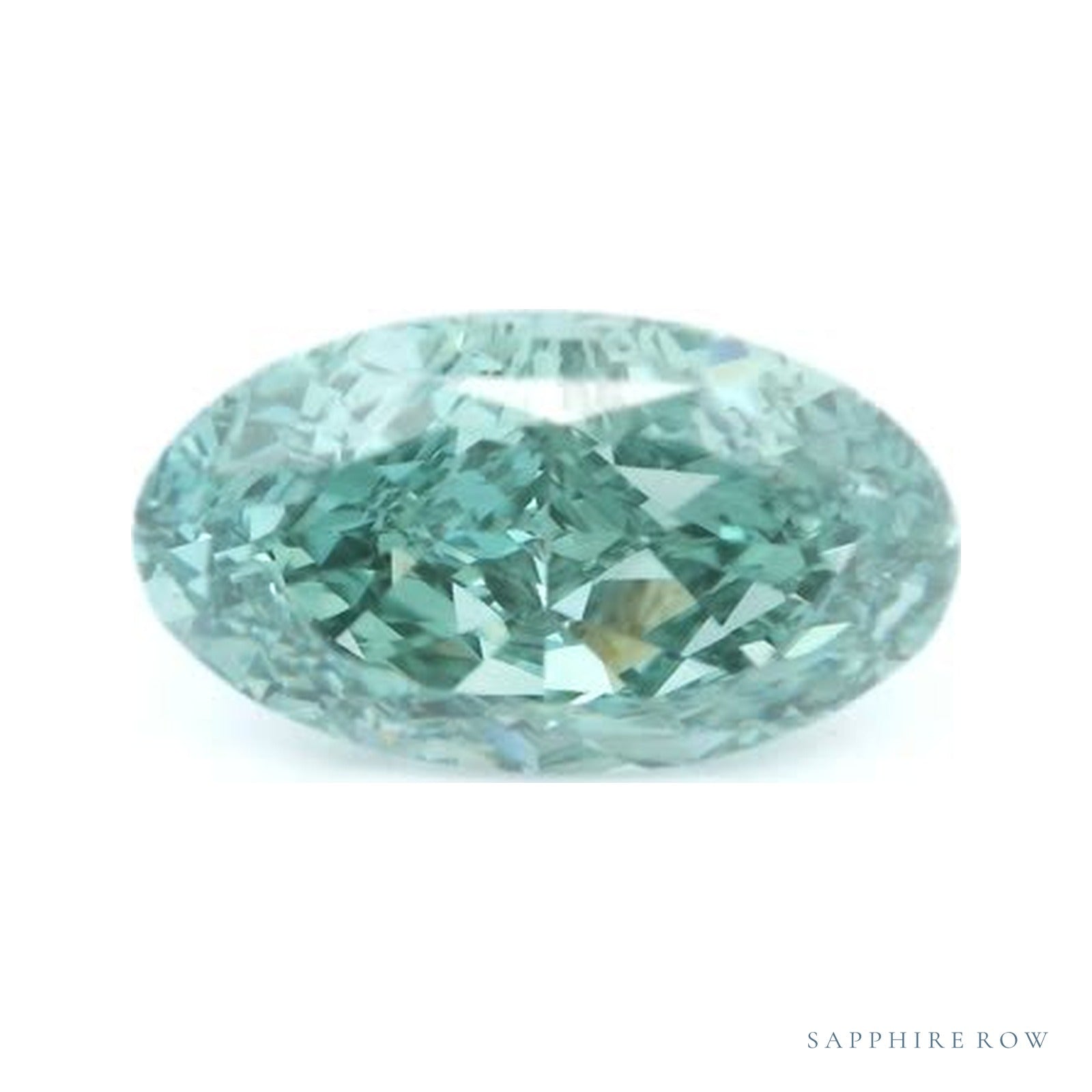 5.04 ct lab-grown fancy vivid green diamond, oval cut | Sapphire Row · cut4